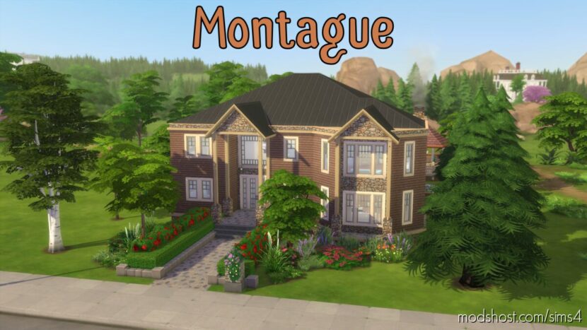 Sims 4 House Mod: Montague (NO CC) (Featured)