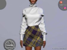 Sims 4 Female Clothes Mod: SET 201 – Sweater (Image #2)