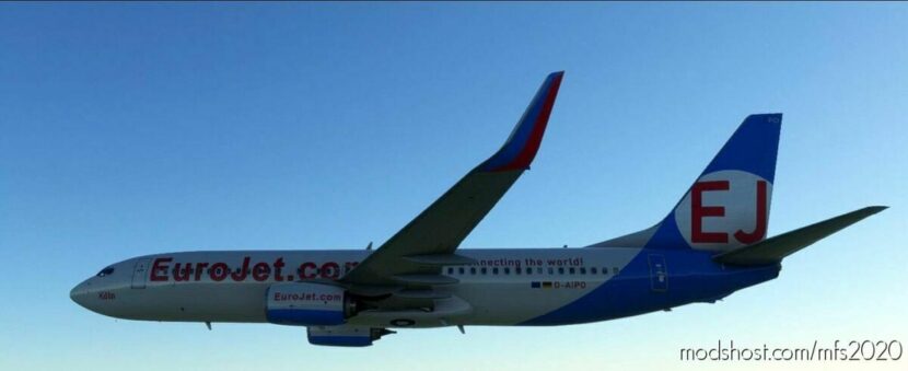 MSFS 2020 Boeing Livery Mod: Eurojet Boeing 737-800 (Pmdg) (Featured)