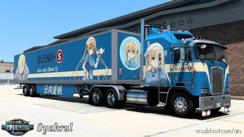 ATS Kenworth Mod: K100 Kaho Hinata – Blend S Anime Combo Skin (Featured)