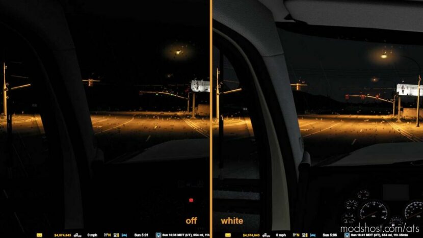 ATS Mod: Interior Cabin Lights v1.46 (Featured)