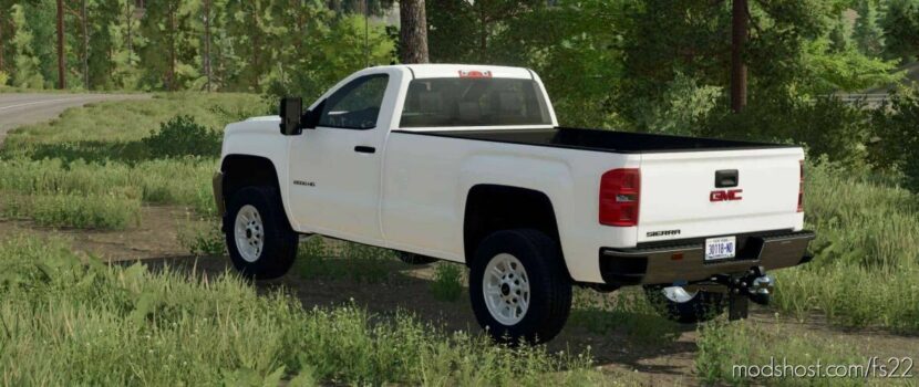 FS22 Car Mod: 2017 GMC Sierra 3500HD Single CAB Long BED (Featured)