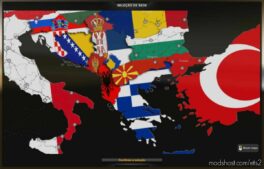 ETS2 Mod: Europe Map with Flags v1.0 (Image #4)