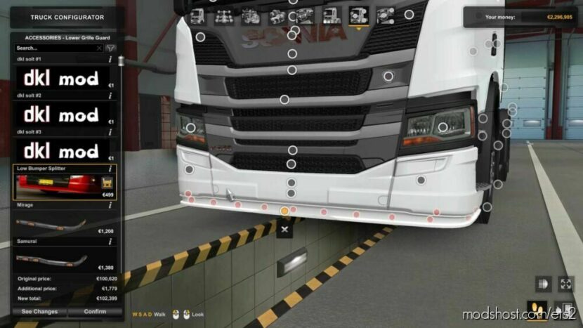 ETS2 Scania Part Mod: Pgrs Bumper Splitter V1.1 (Featured)