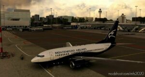 MSFS 2020 Fictional Livery Mod: Pmdg Boeing 737-600 Montenegro Airlines (Featured)