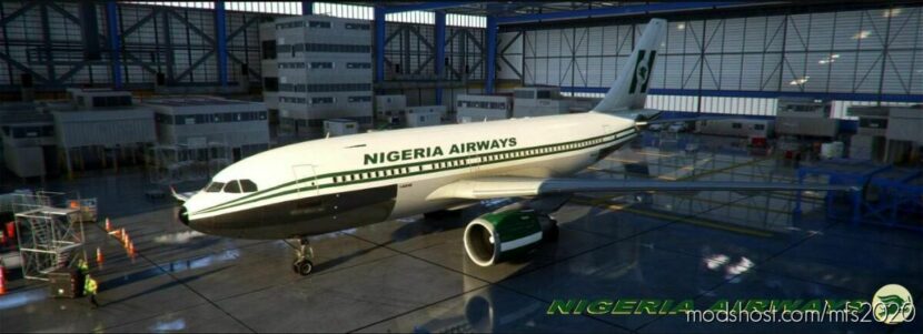 MSFS 2020 A310 Livery Mod: INI Simulations A310 Nigeria Airways 5N-Auf (Featured)