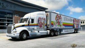 ATS Peterbilt Mod: 579 Gotoubun NO Hanayome Anime Combo Skin (Image #2)