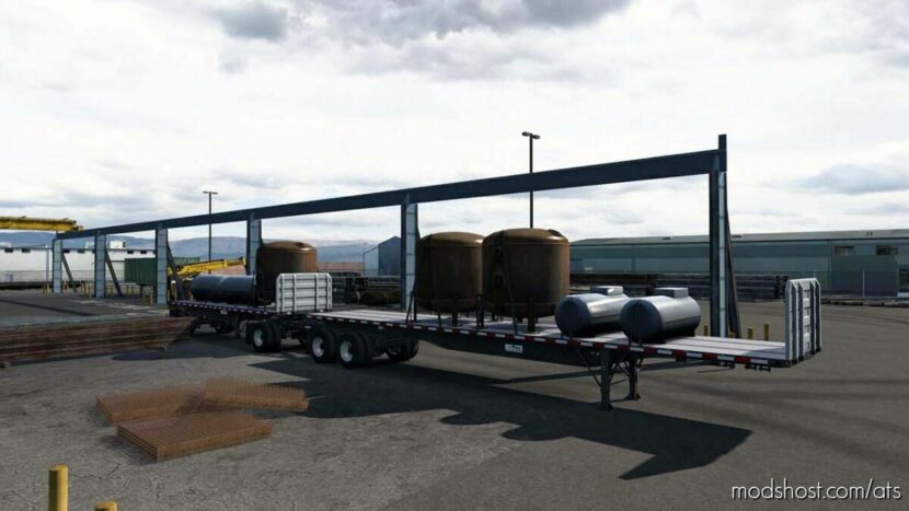 ATS Trailer Mod: Flatbed Cargo Variety for ATS v1.2 1.46 (Featured)