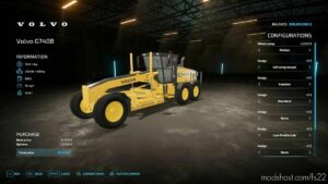 FS22 Volvo Forklift Mod: G740B-Volvo G740-Champion 740A Grader Pack (Image #4)