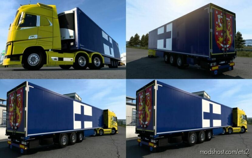 ETS2 Krone Mod: Skin SCS Trailer Krone Cool Liner Finland 1.40 - 1.46 (Featured)