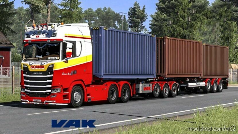 ETS2 Mod: VAK Full Trailers Addon by Kast v2.5.5 (Featured)