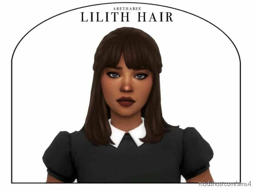 Sims 4 Female Mod: Lilith Hair (Patreon) (Featured)