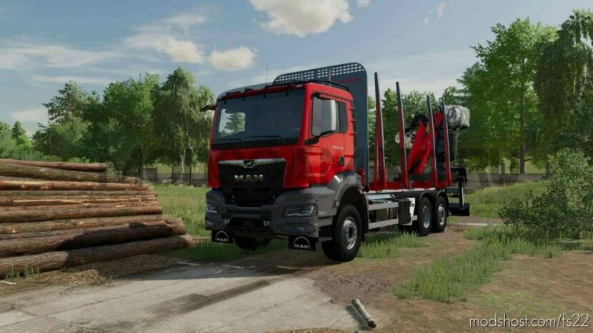 FS22 MAN Mod: TGS TG3 Woodtruck (Featured)