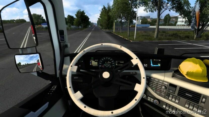 ETS2 Part Mod: Customizable 18 Inch Steering Wheel (Featured)