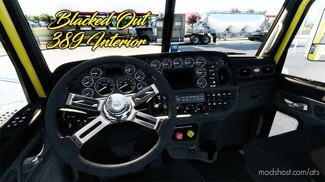 ATS Mod: Full Black Interior - 389 v1.0 (Featured)