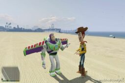 GTA 5 Player Mod: Buzz Lightyear Add-On PED (Image #3)