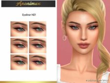 Sims 4 Eyeliner Makeup Mod: N21 (Image #2)