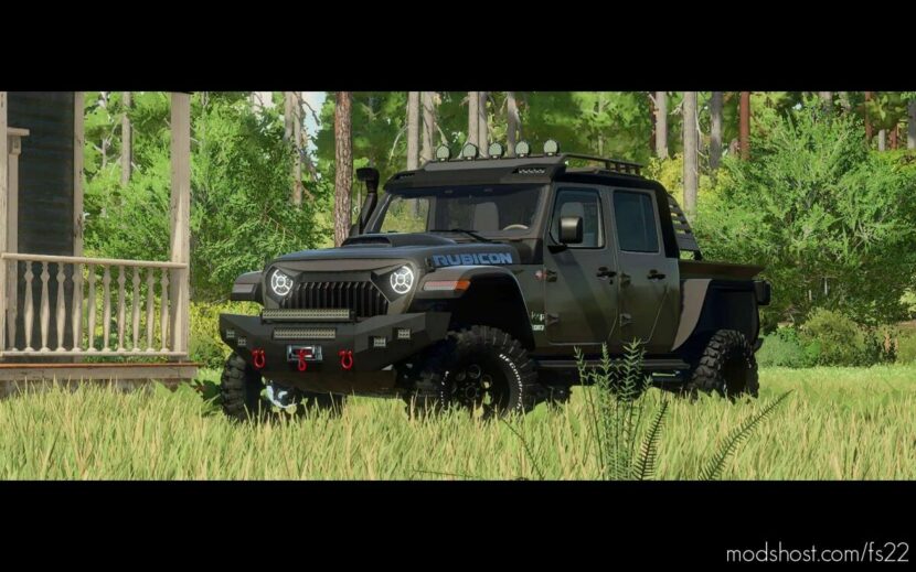 FS22 Car Mod: EDM Jeep Gladiator Rubicon V1.2 (Featured)