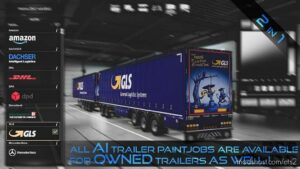 ETS2 Mod: Real Company Trailers 2-in-1 Pack v1.02 1.46 (Image #2)