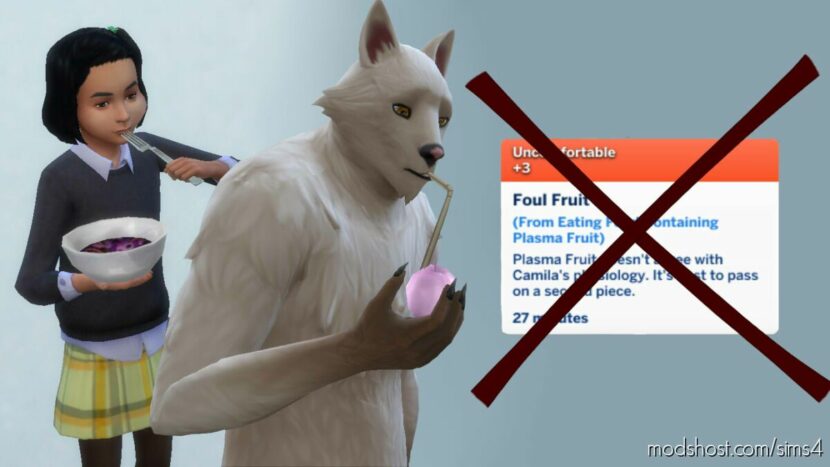 Sims 4 Mod: Werewolves/Vampire Kids CAN EAT Plasma Fruit (Featured)