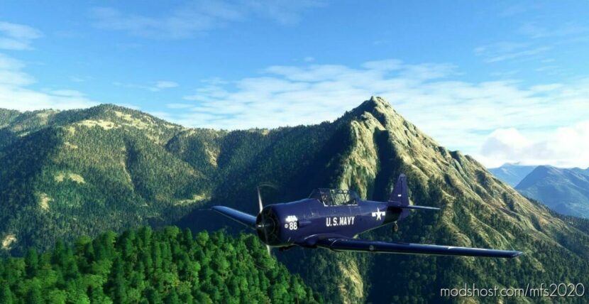 MSFS 2020 Livery Mod: North American T-6 Harvard N43AF FFA Museum (Featured)