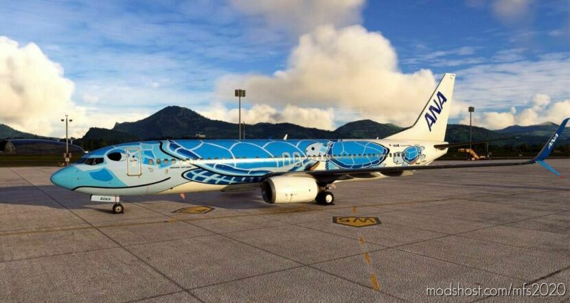 MSFS 2020 Livery Mod: ALL Nippon Airways (ANA) Flying Honu “Lani” SSW (Featured)