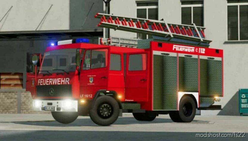 FS22 Mercedes-Benz Vehicle Mod: Mercedes LK 1124AF LF16/12 Schlingmann (Featured)