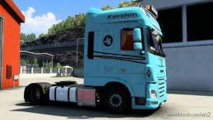 ETS2 DAF Mod: XF Euro 6 Kersten Transporte (Trucker 79 TV) Skin (Image #2)