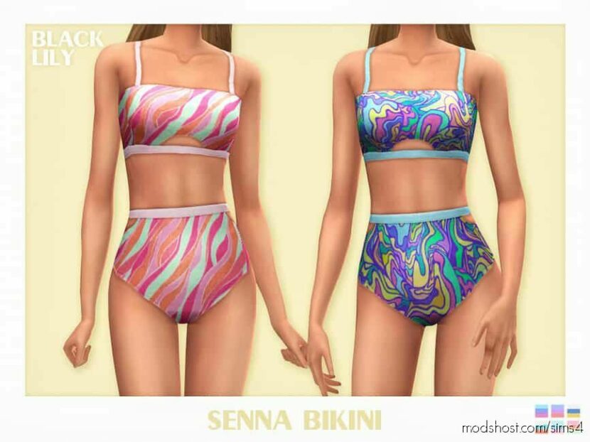 Sims 4 Female Clothes Mod: Senna Bikini (Featured)