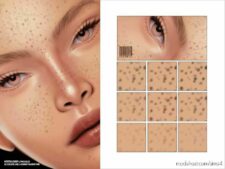 Sims 4 Makeup Mod: Details – HQ Freckles | N24 (Featured)