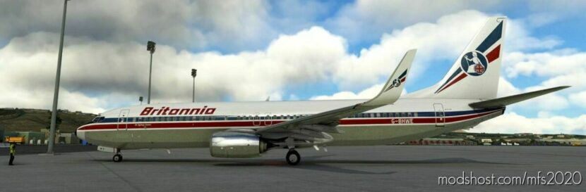 MSFS 2020 8K Livery Mod: Britannia Airways G-Bhwe “SIR Sydney Camm.” 8K (Featured)