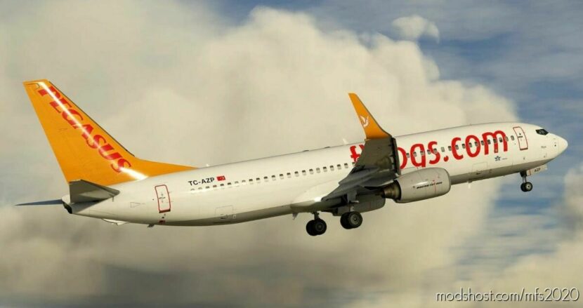 MSFS 2020 737-800 Livery Mod: Pegasus Airlines Pmdg 737-800 Msfs Pack (Featured)