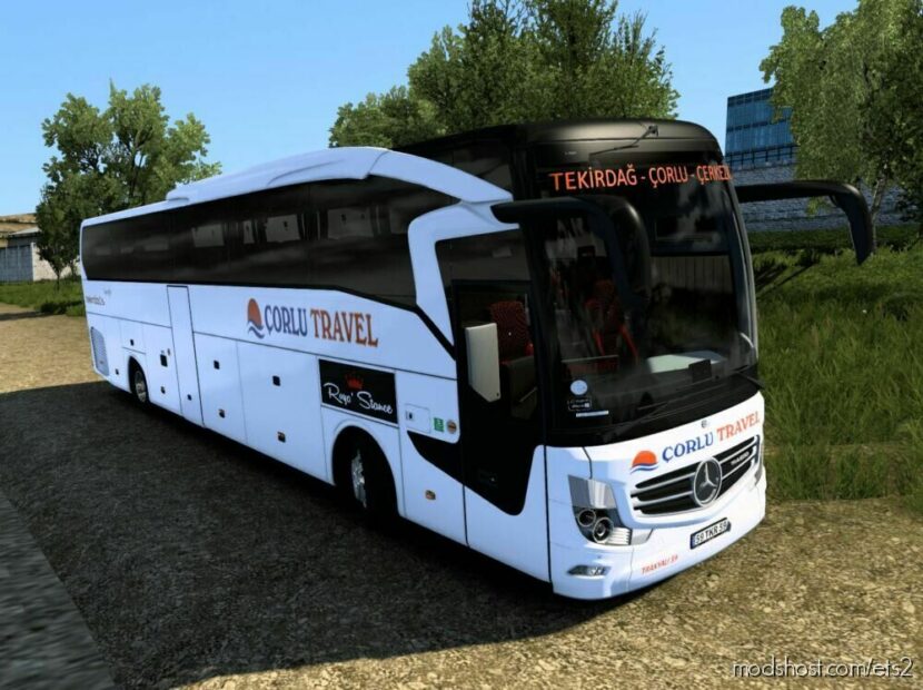 ETS2 Mercedes-Benz Bus Mod: MB Travego 16 V2 Çorlu Travel 1.46 (Featured)