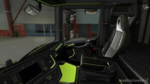 ETS2 Scania Mod: Green Lime Interior For Scania S & R 2016 (Image #2)