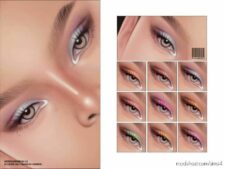 Sims 4 Eyeshadow Makeup Mod: | N164 V1 | Matte Version (Featured)