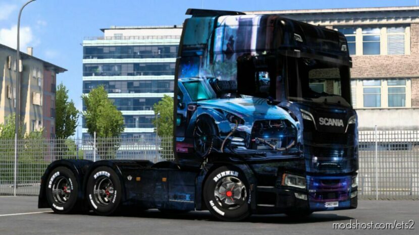 ETS2 Scania Mod: Nissan GT-R Skin (Featured)