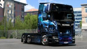 ETS2 Scania Mod: Nissan GT-R Skin (Image #2)