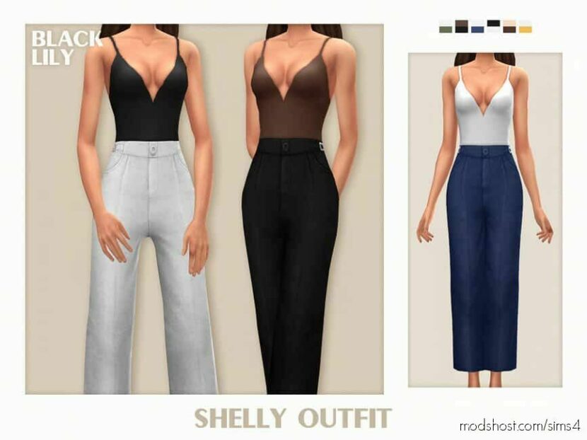 Sims 4 Teen Clothes Mod: Shelly Outfit (Featured)