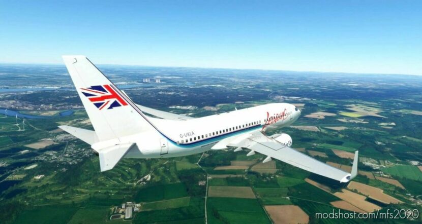 MSFS 2020 737-700 Livery Mod: Pmdg 737-700 AIR UK Leisure (G-Ukla) (Featured)