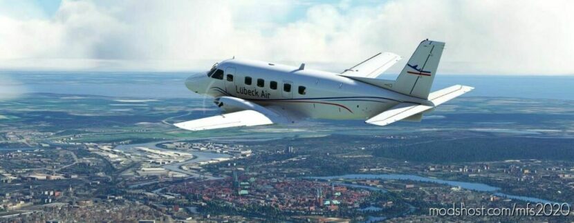 MSFS 2020 Fictional Mod: Livery EMB 110 Lübeck AIR (Featured)