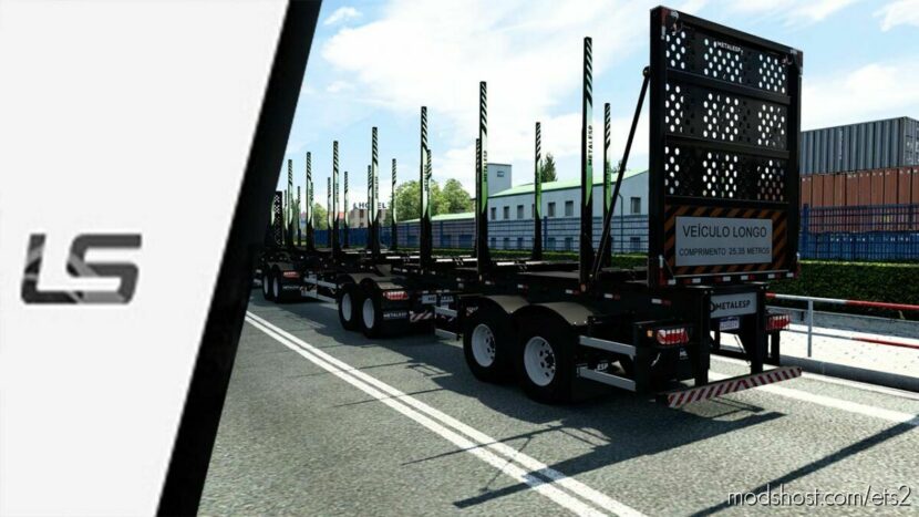 ETS2 Trailer Mod: Metalesp Tri-Trem Florestal XForce v1.0 1.46 (Featured)