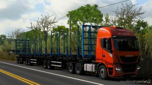 ETS2 Trailer Mod: Metalesp Tri-Trem Florestal XForce v0.2 1.46 (Image #2)