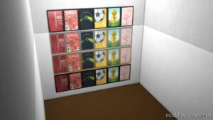 Sims 4 Interior Mod: University Posters Framed (Image #2)