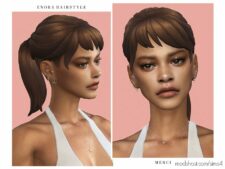 Sims 4 Teen Mod: Enora Hairstyle (Featured)