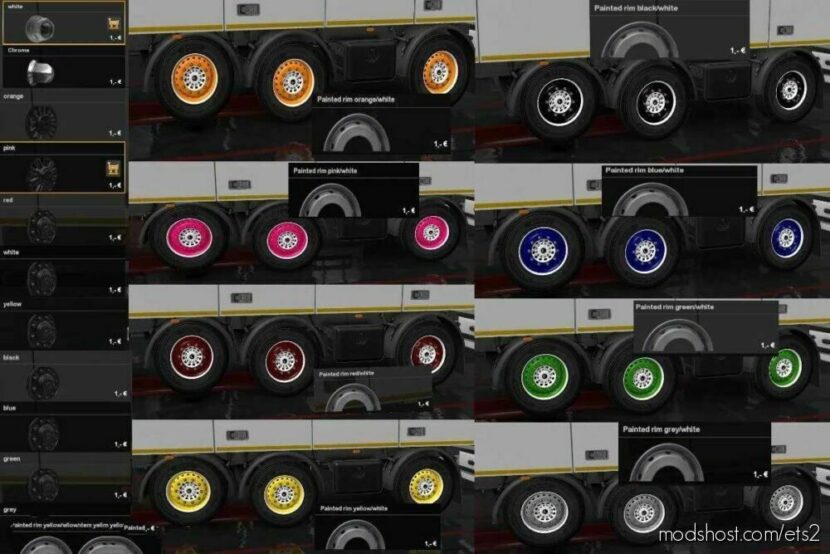 ETS2 Wheels Part Mod: For ALL Trucks (Featured)