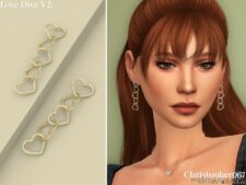 Sims 4 Accessory Mod: Love Dive Earrings V2 (Featured)