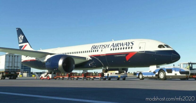 MSFS 2020 Livery Mod: Kuro B787-8 British Airways Landor (Featured)