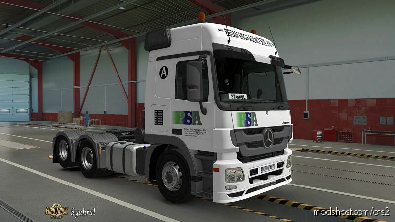 ETS2 Mercedes-Benz Mod: Dotec Mercedes Actros MP3 Pritam Singh Agency SDN. BHD. Skin (Featured)