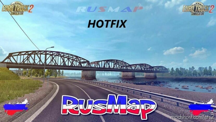 ETS2 Mod: Rusmap 2.46.2 Hotfix v1.0 (Featured)