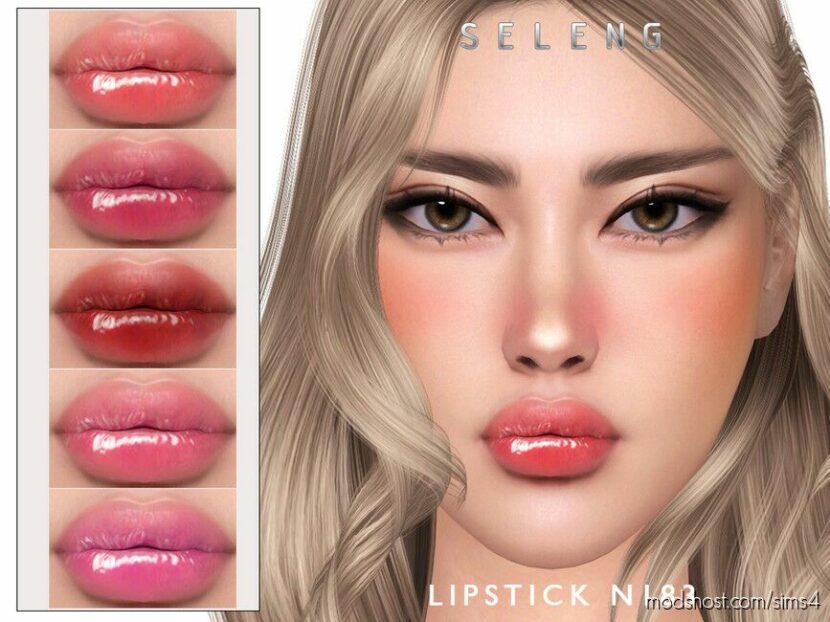 Sims 4 Female Makeup Mod: Lipstick N183 (Featured)